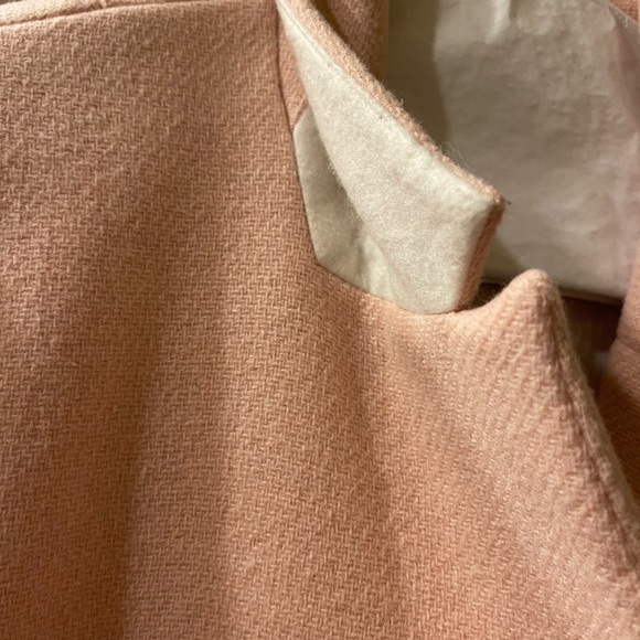 BANANA REPUBLIC PINK DOUBLE-BREASTED COAT PINK BLUSH MEDIUM - Picture 15 of 16